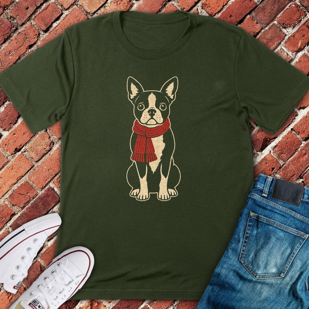 Scarf Terrier T-Shirt - Military Green