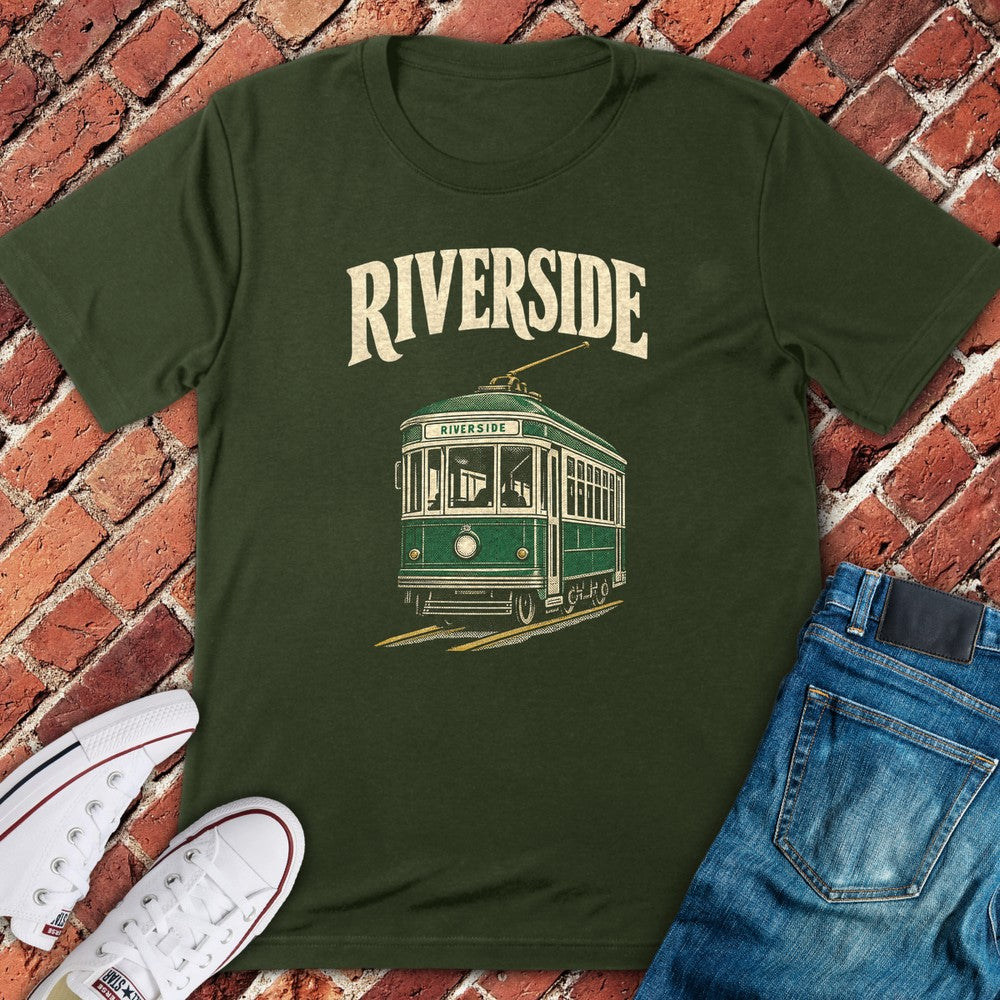 Green Trolley T-Shirt - Military Green