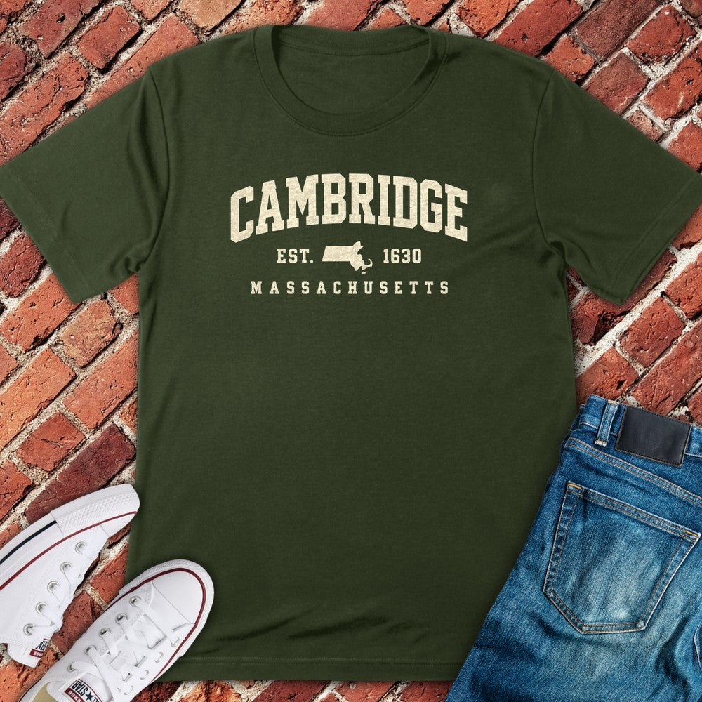 Cambridge Mass T-Shirt - Military Green