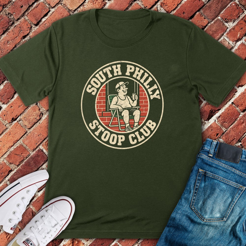 Stoop Club T-Shirt - Military Green