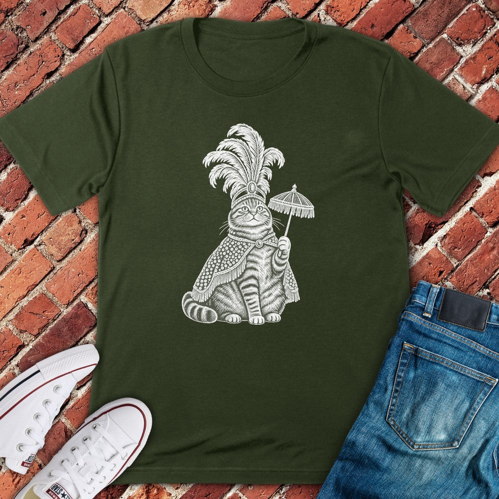 Mummer Cat T-Shirt - Military Green