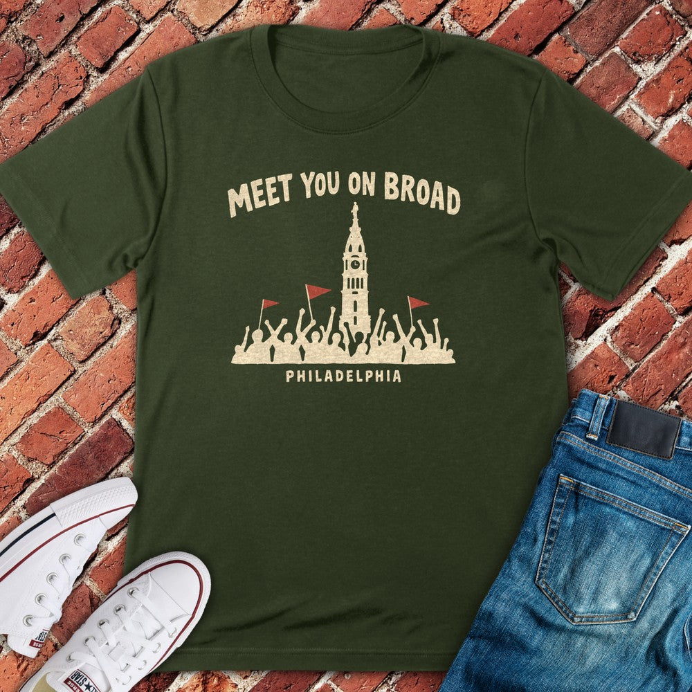 Broad Meetup T-Shirt - Military Green