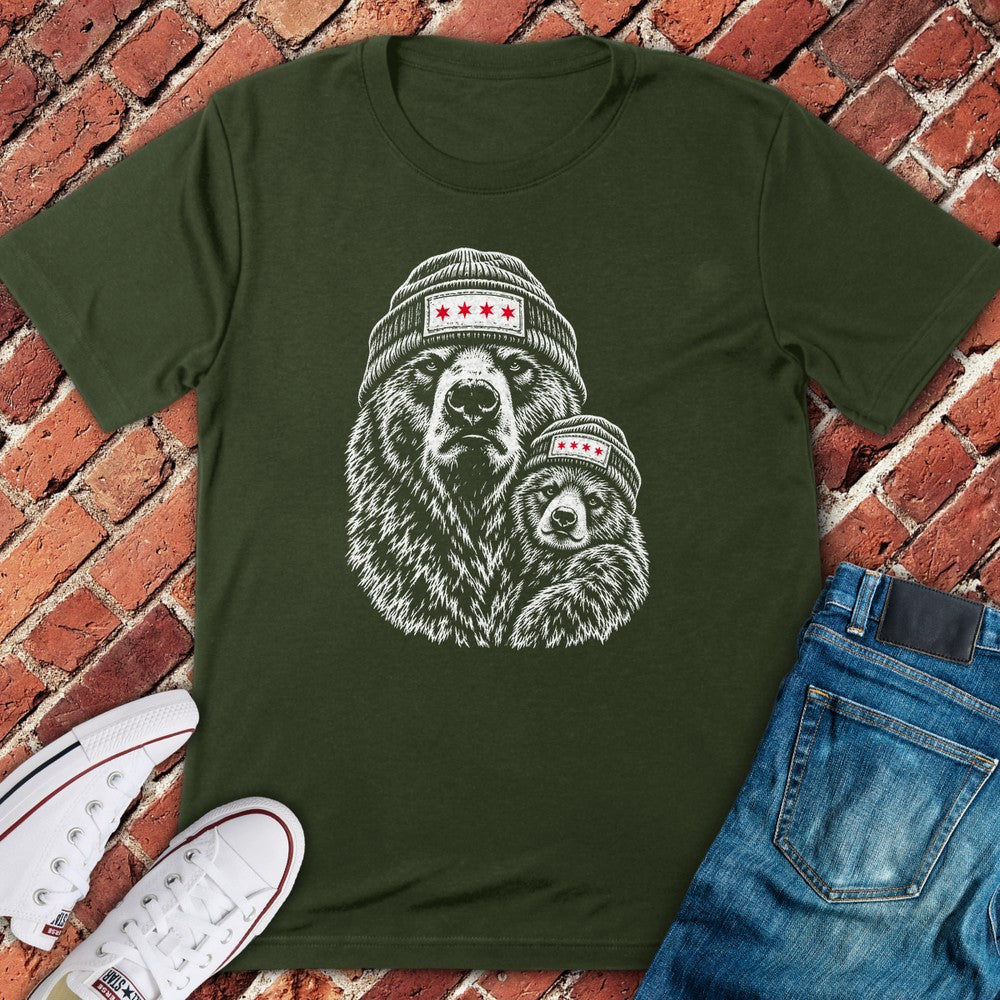 Mama Cub T-Shirt - Military Green