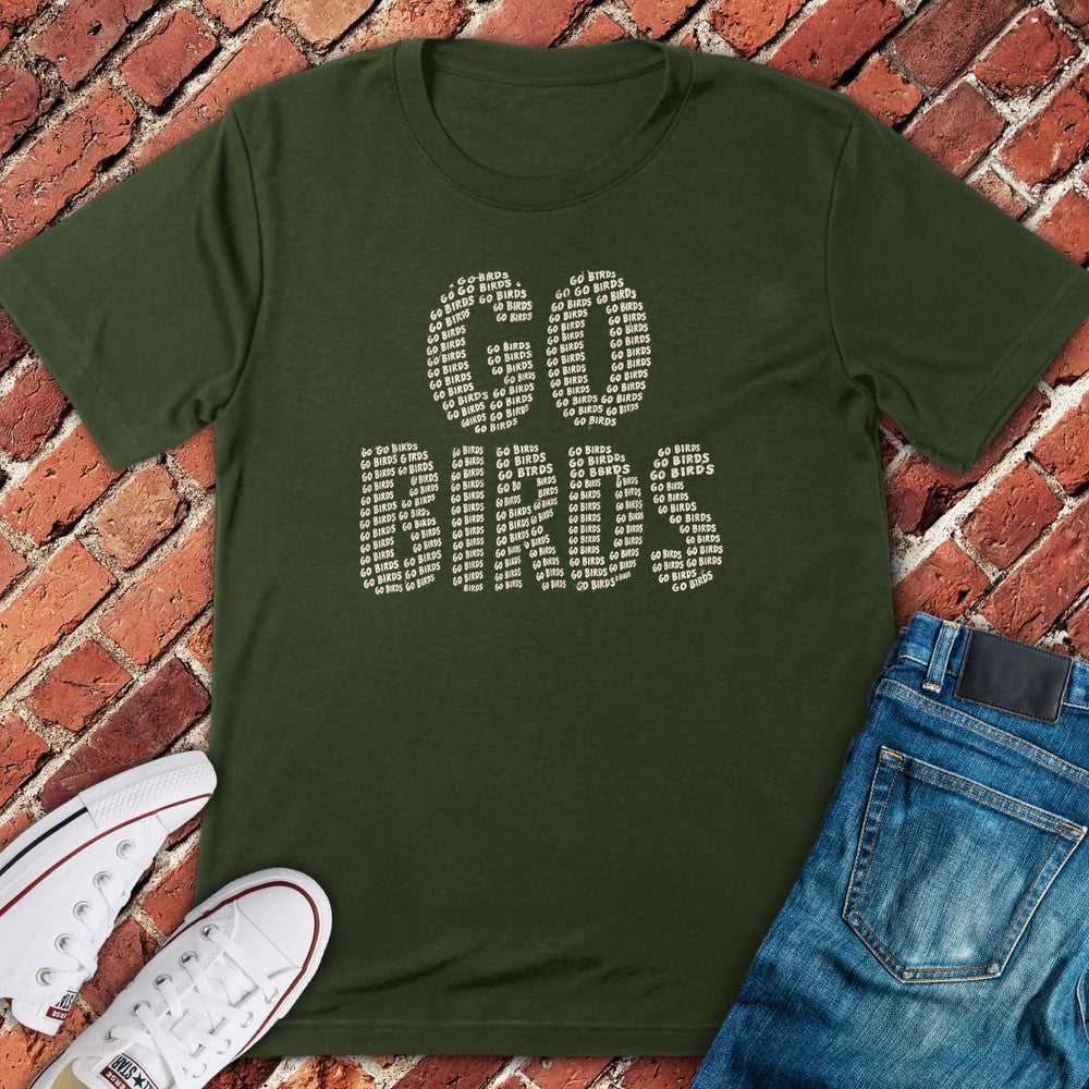 Birds Chant T-Shirt - Military Green