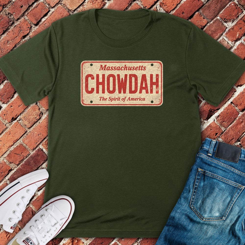 Chowdah Plate T-Shirt - Military Green