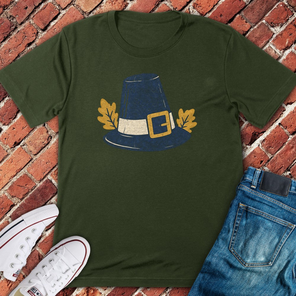 Pilgrim Hat T-Shirt - Military Green