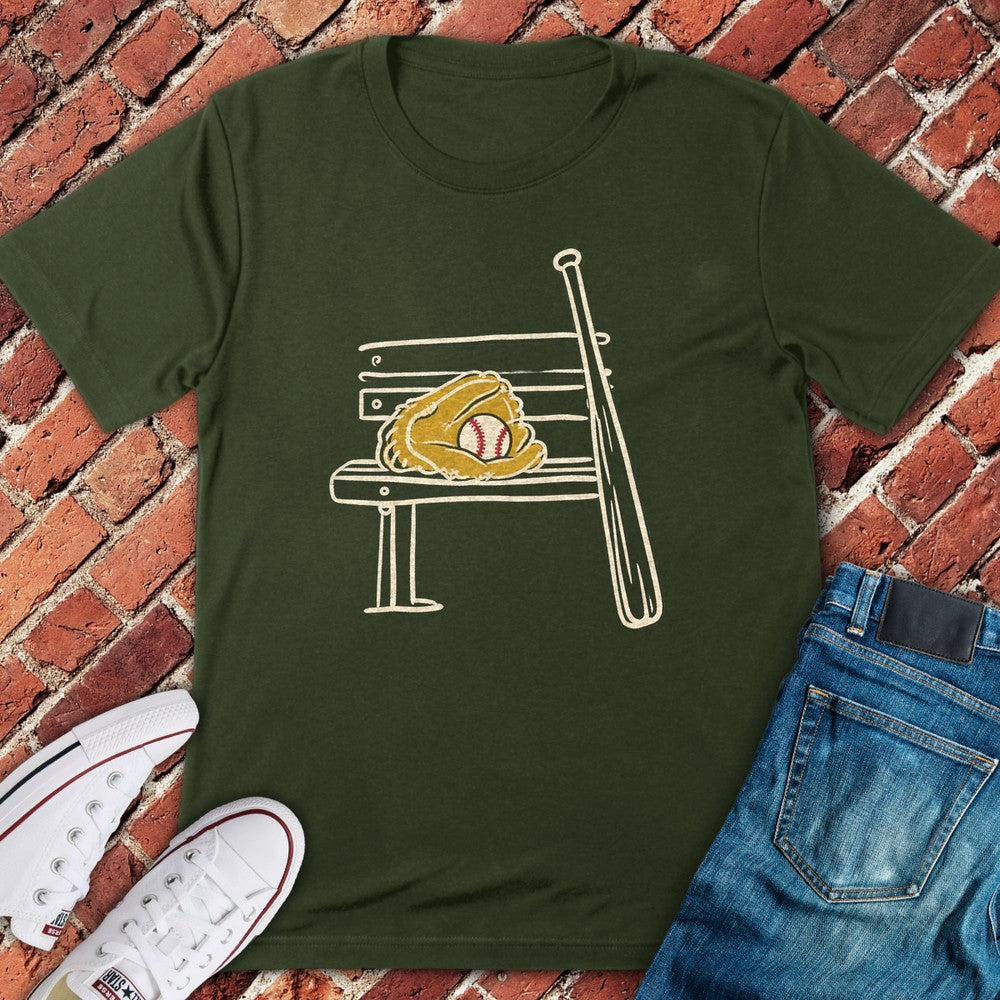 Bench Mitt T-Shirt - Military Green