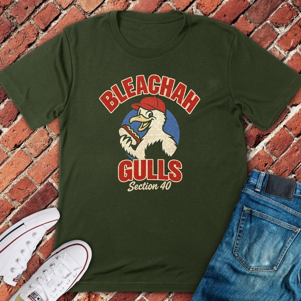 Bleachah Gull T-Shirt - Military Green