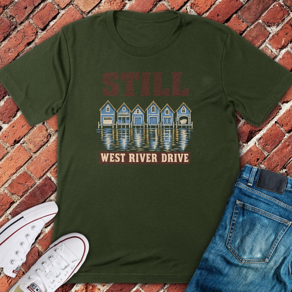West River T-Shirt - Military Green