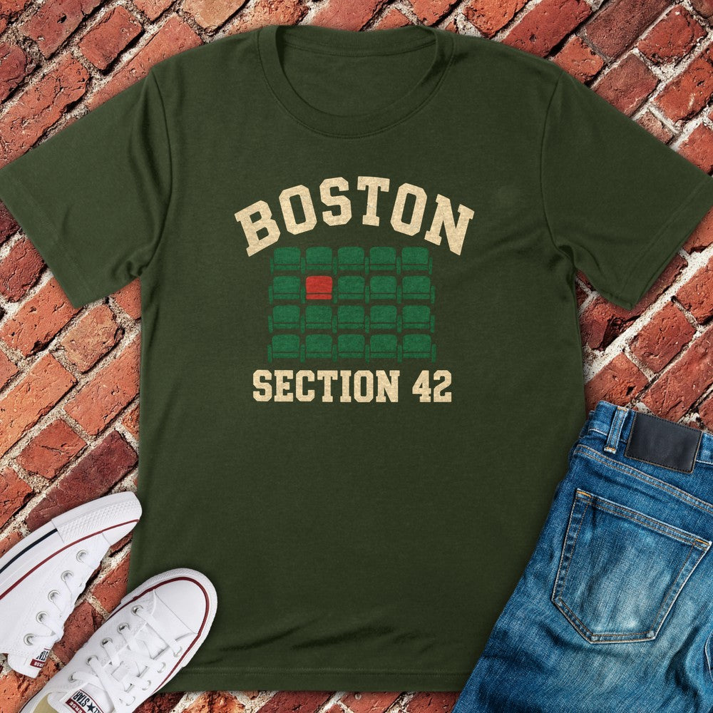 Red Seat T-Shirt - Military Green