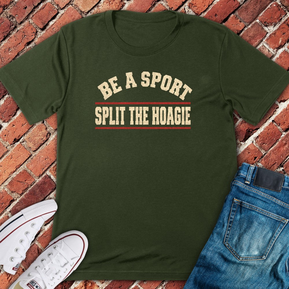 Split Hoagie T-Shirt - Military Green