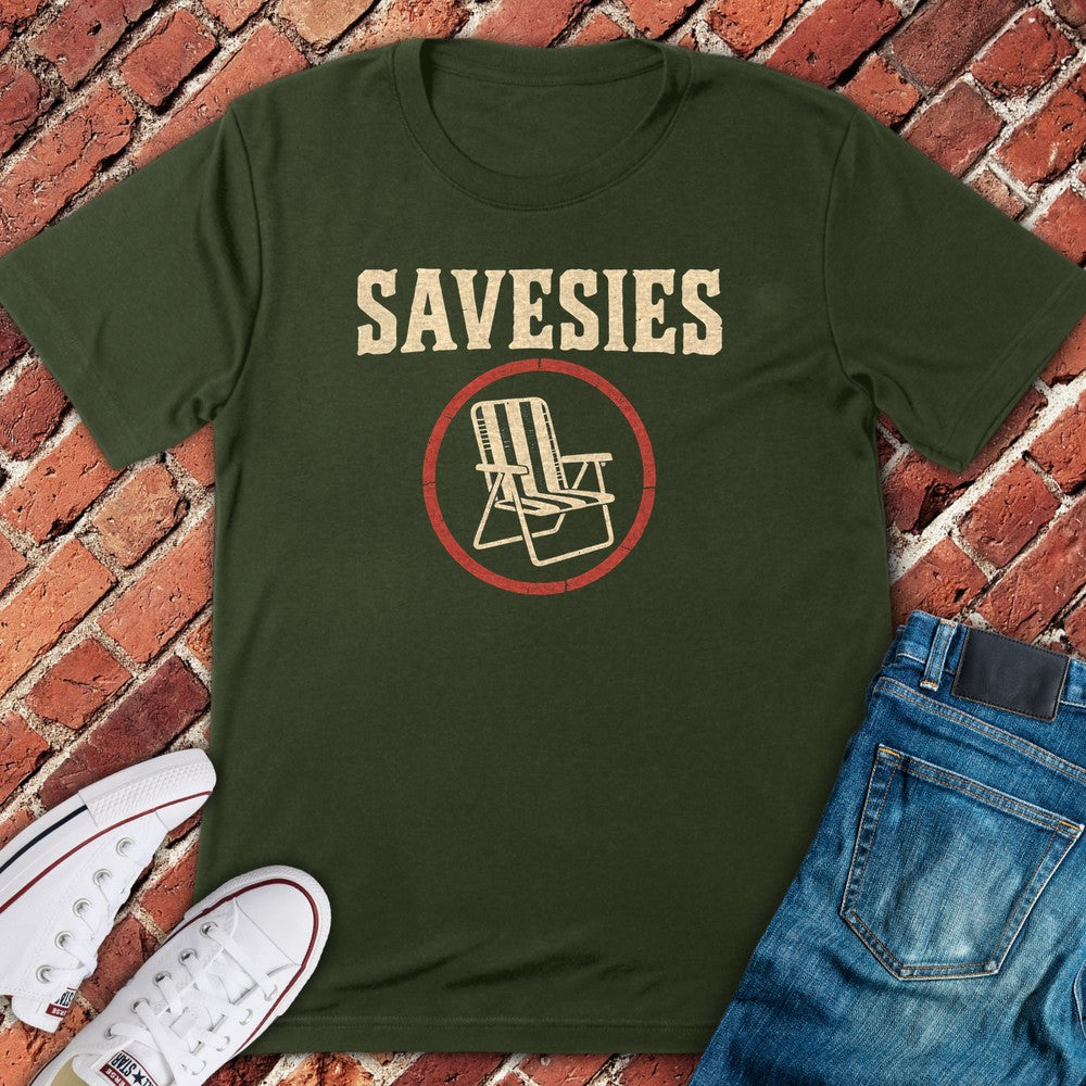 Savesies Chair T-Shirt - Military Green