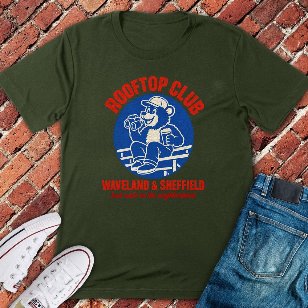 Rooftop Club T-Shirt - Military Green