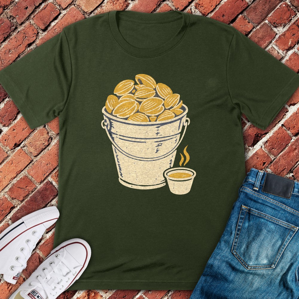 Steamer Bucket T-Shirt - Military Green