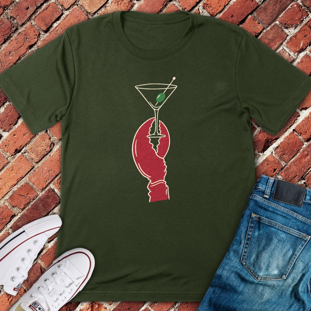 Claw Martini T-Shirt - Military Green