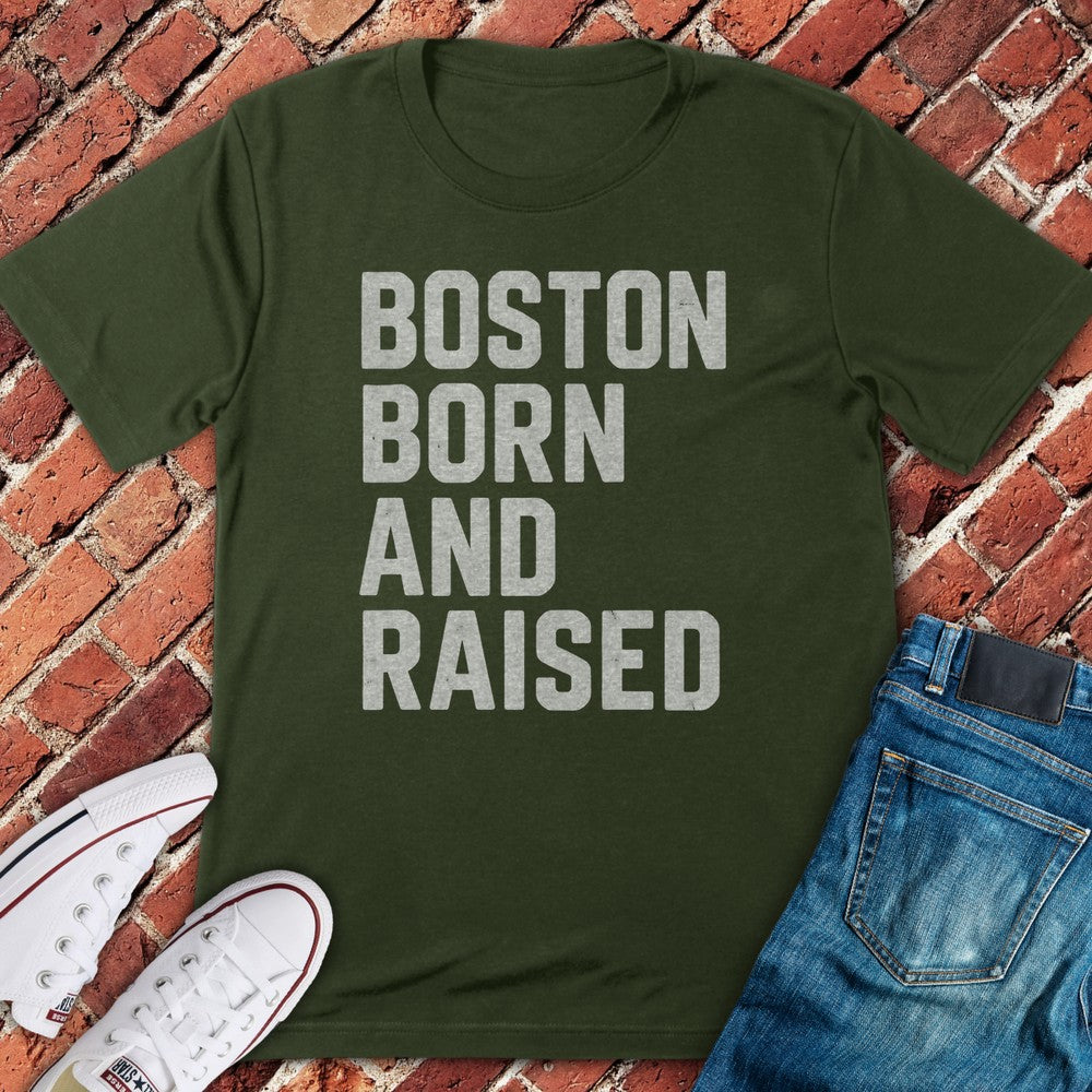 Boston Raised T-Shirt - Military Green