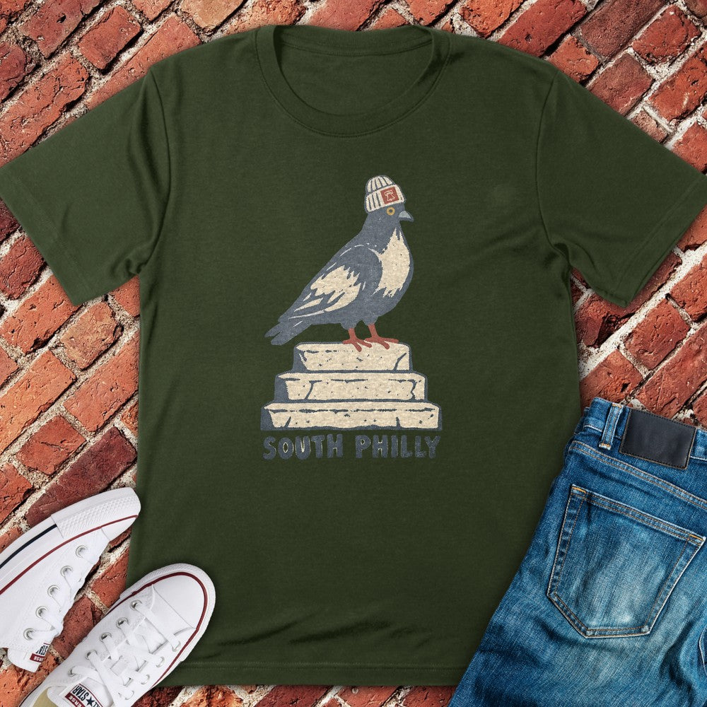 Stoop Pigeon T-Shirt - Military Green