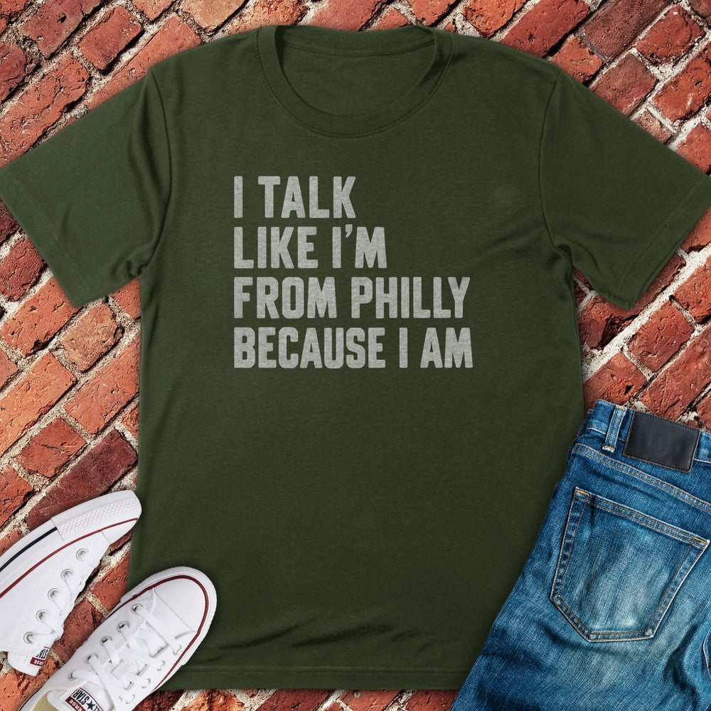 Philly Talk T-Shirt - Military Green