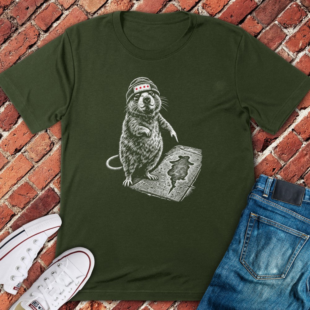 Rat Hole T-Shirt - Military Green