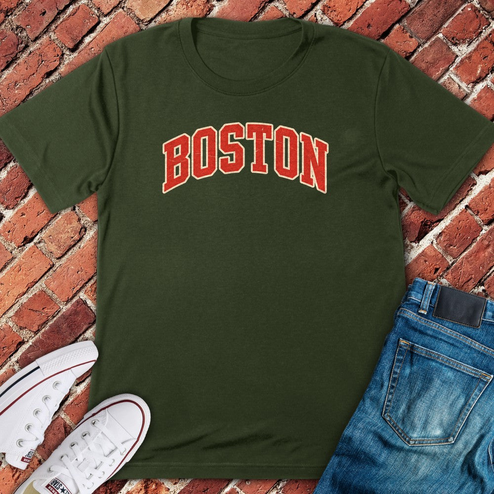 Boston Arch T-Shirt - Military Green