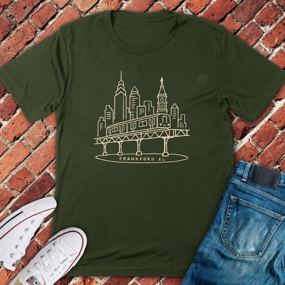Frankford El T-Shirt - Military Green