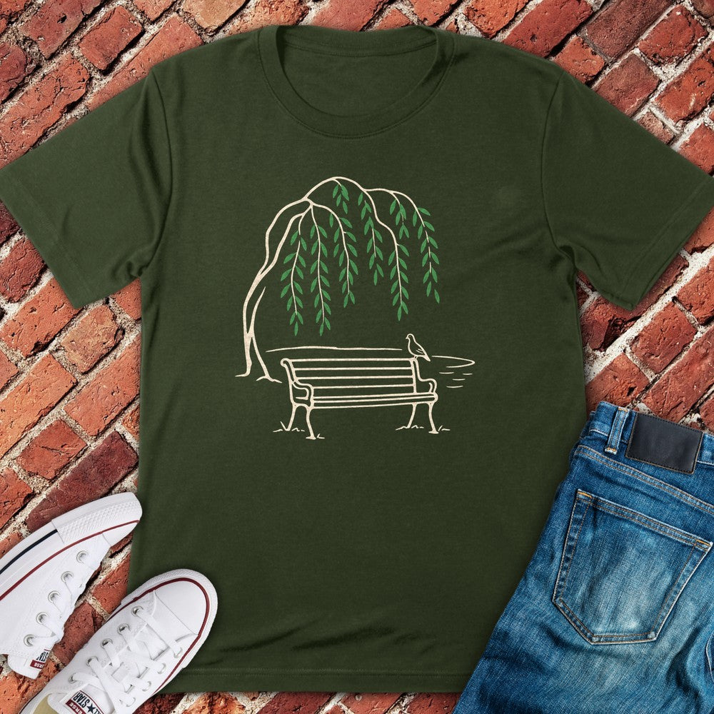 Garden Bench T-Shirt - Military Green
