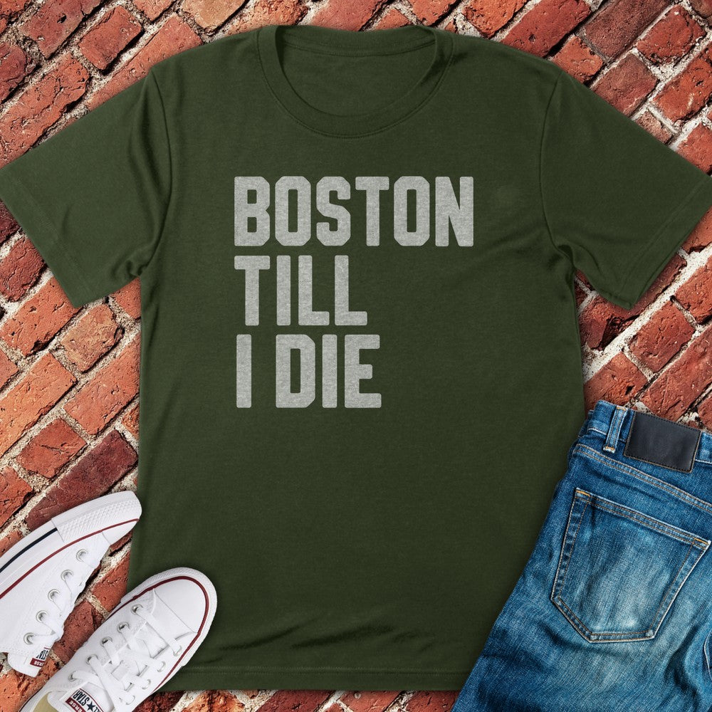 Boston Lifer T-Shirt - Military Green