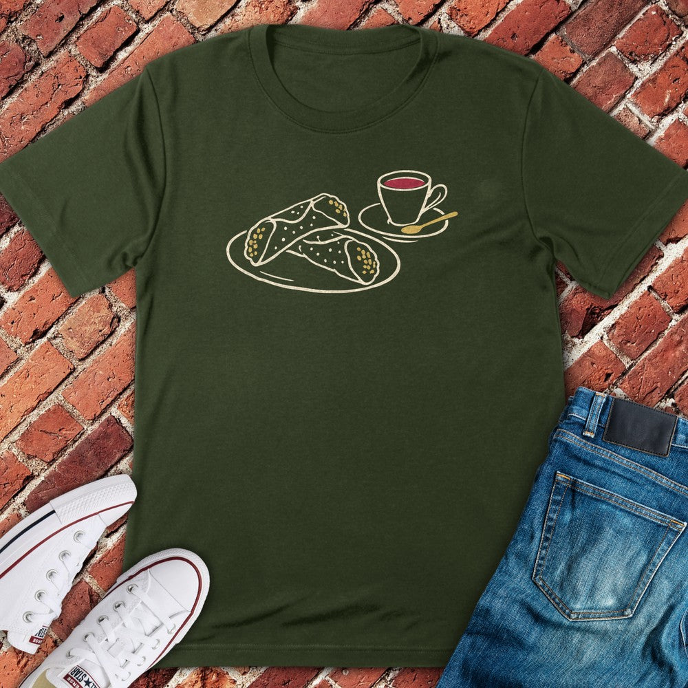 Espresso Cannoli T-Shirt - Military Green