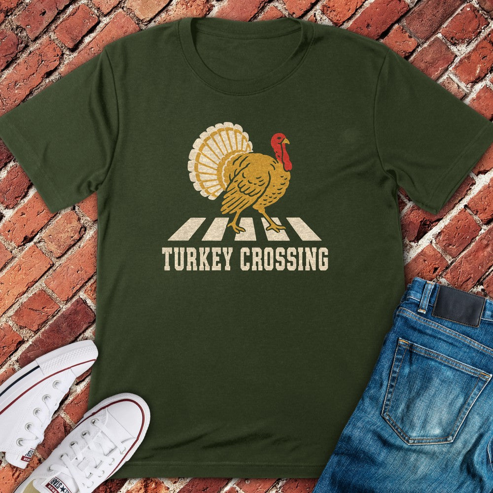 Turkey Crossing T-Shirt - Military Green