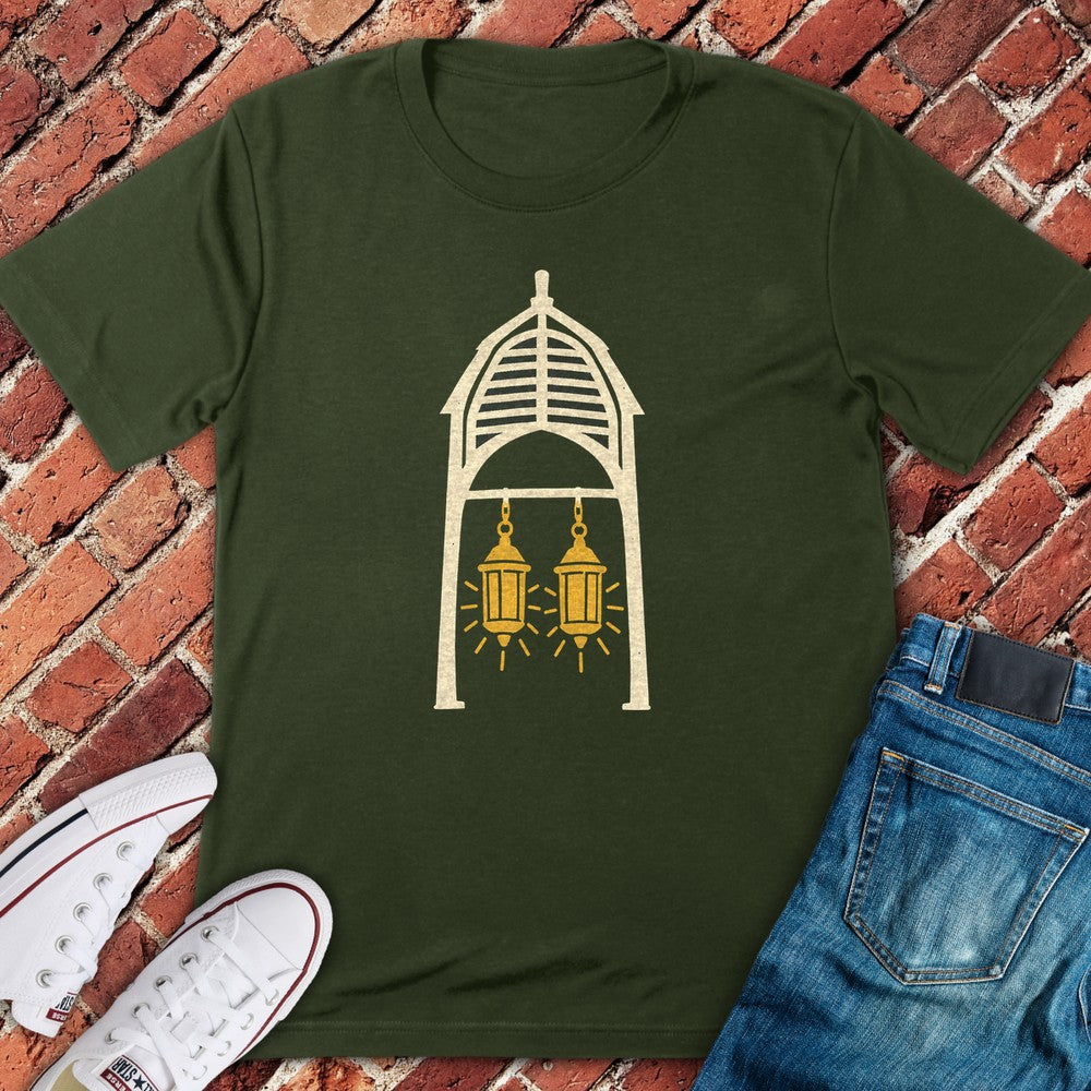 Two Lanterns T-Shirt - Military Green