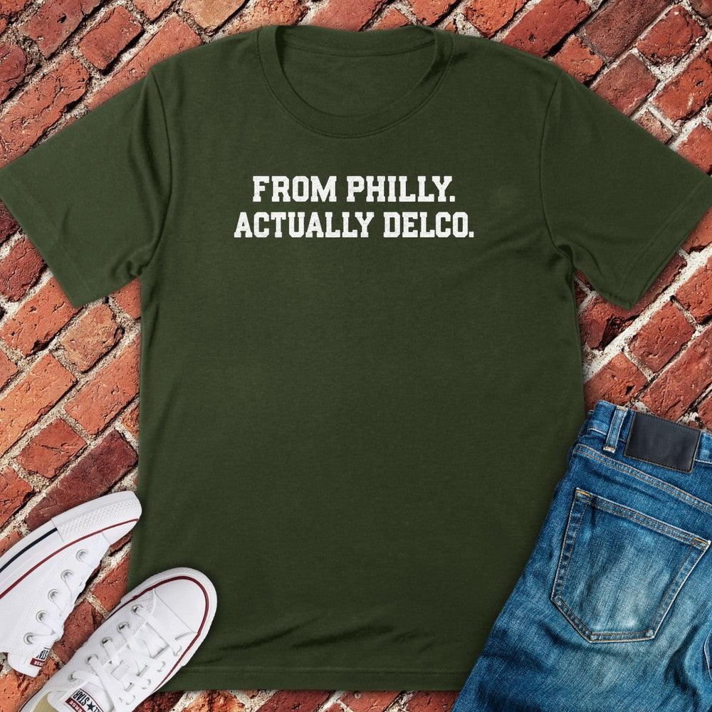 Actually Delco T-Shirt - Military Green