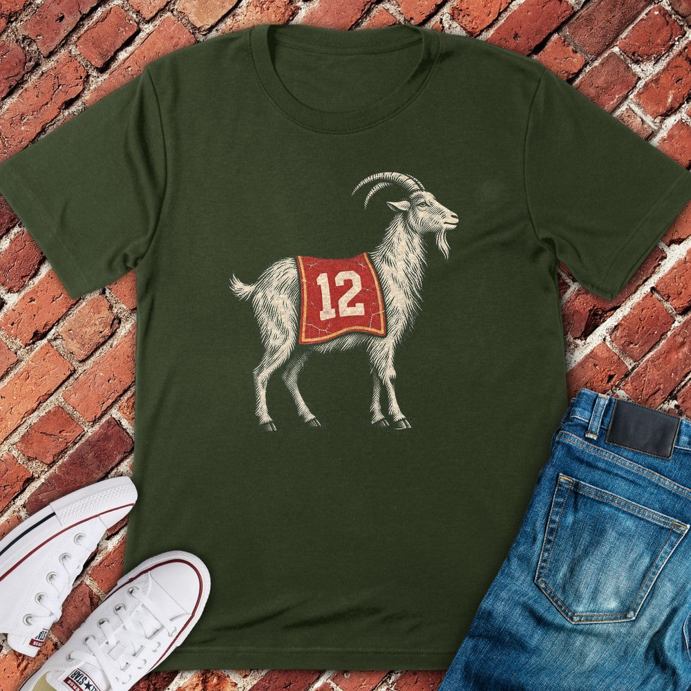 Goat Twelve T-Shirt - Military Green