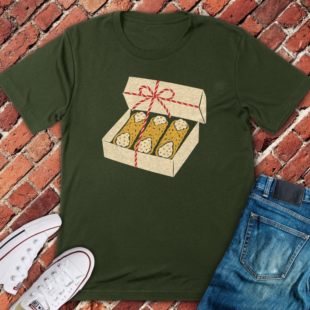 Cannoli Box T-Shirt - Military Green