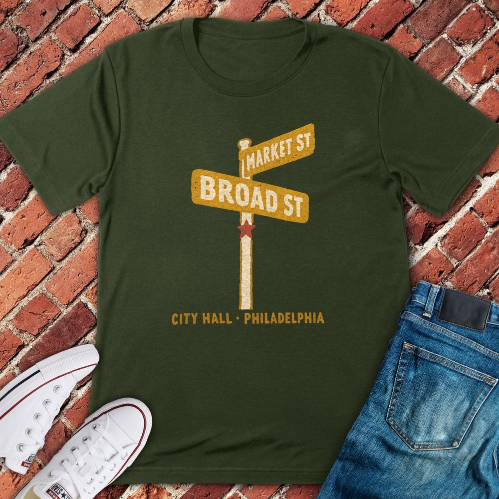 Broad Market T-Shirt - Military Green