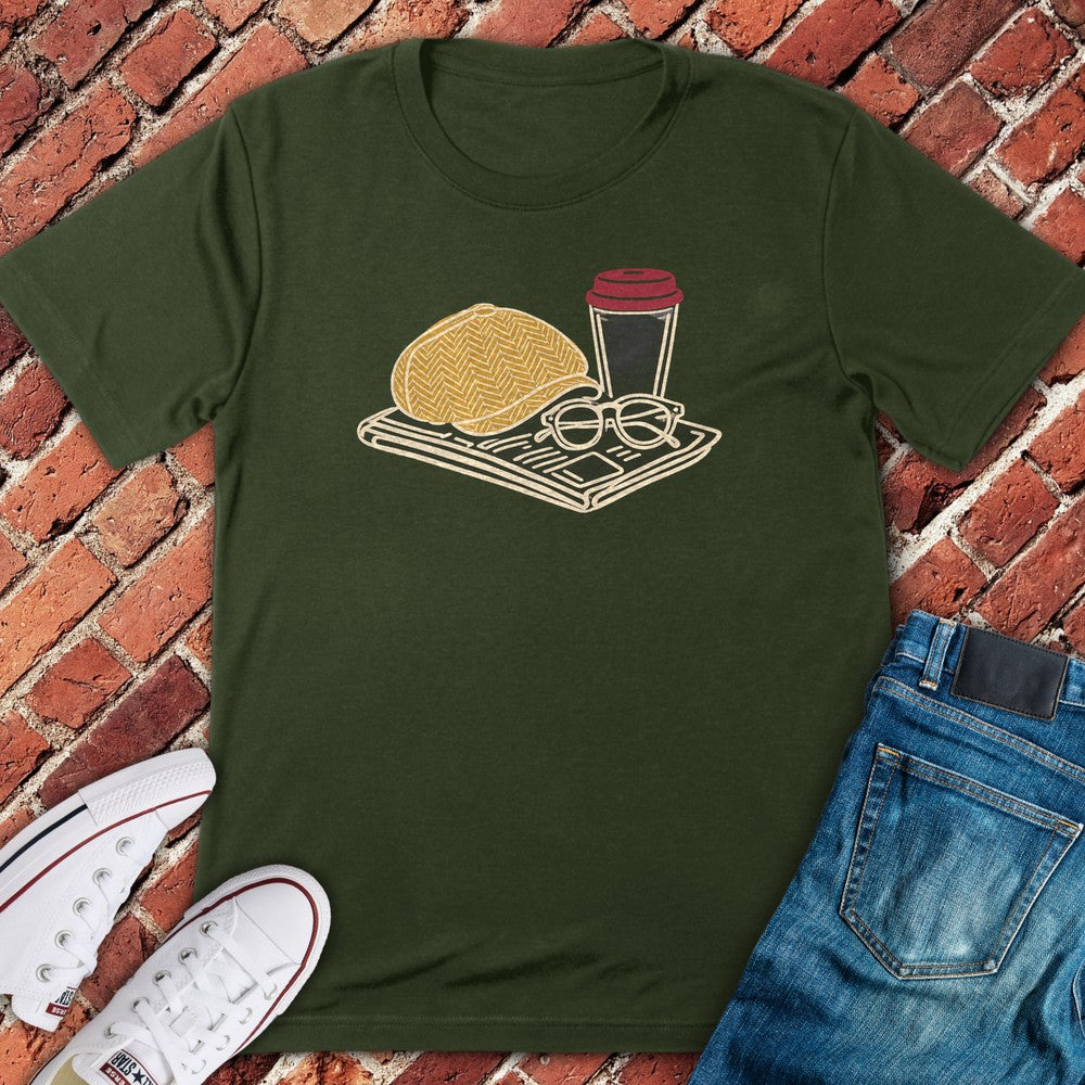 Morning Paper T-Shirt - Military Green