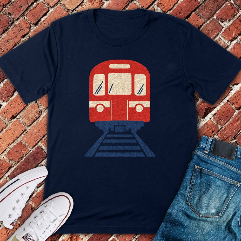 Red Line T-Shirt - Navy