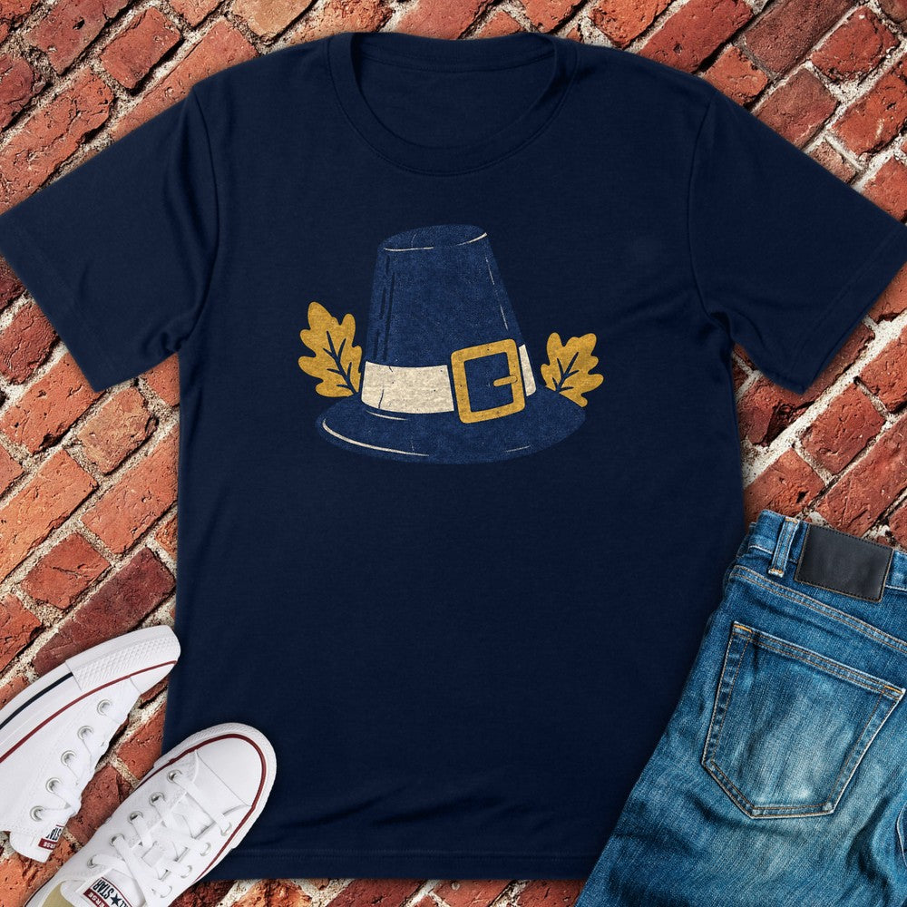 Pilgrim Hat T-Shirt - Navy