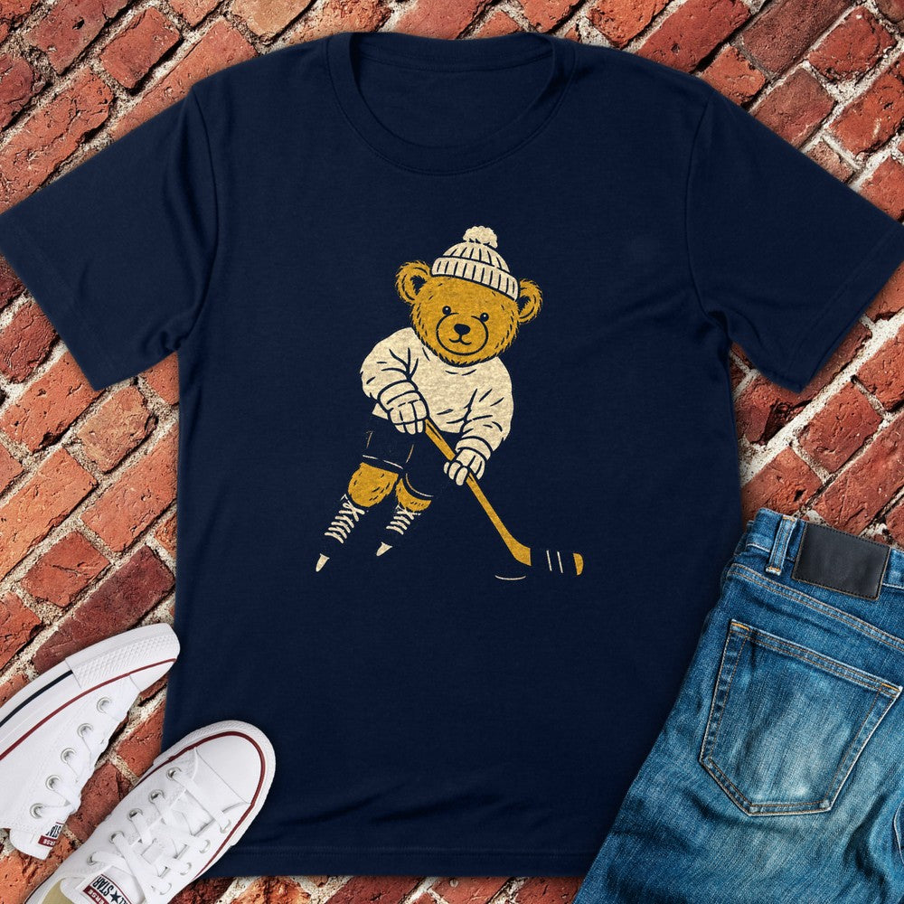 Skating Bear T-Shirt - Navy