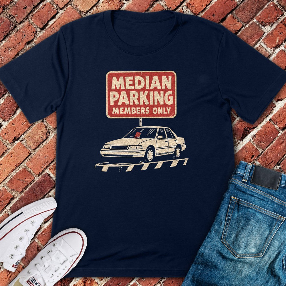 Median Parking T-Shirt - Navy