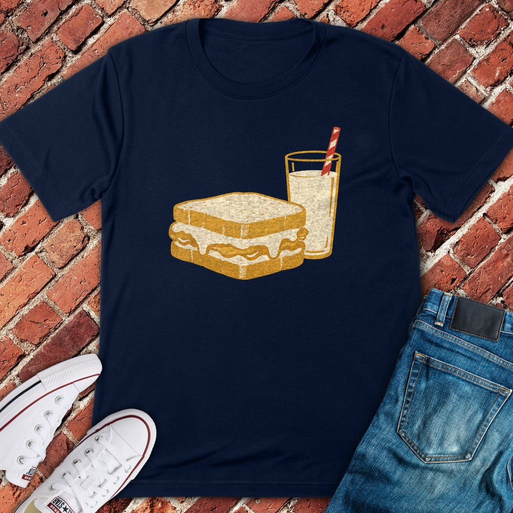 Marshmallow Sandwich T-Shirt - Navy