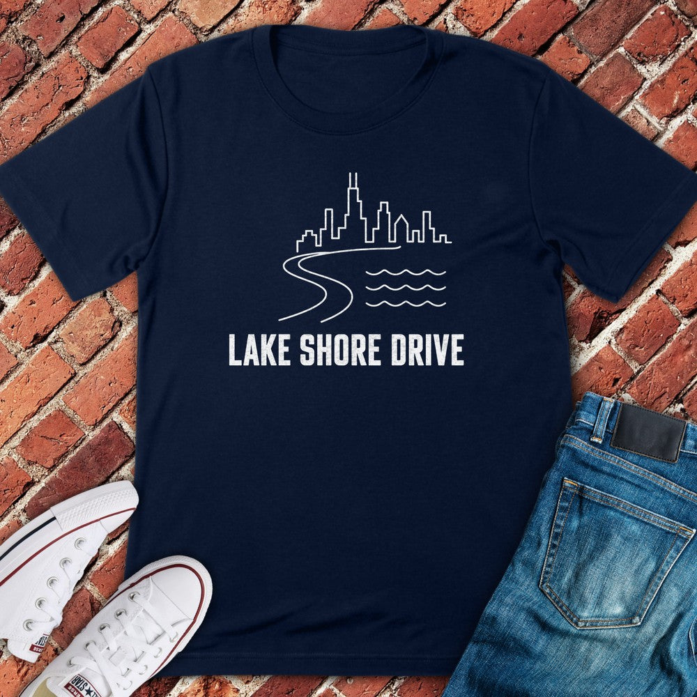 Shore Drive T-Shirt - Navy