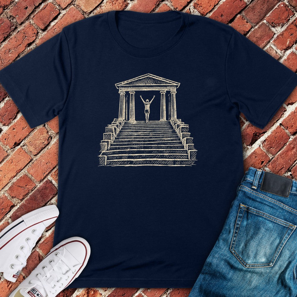 Museum Steps T-Shirt - Navy