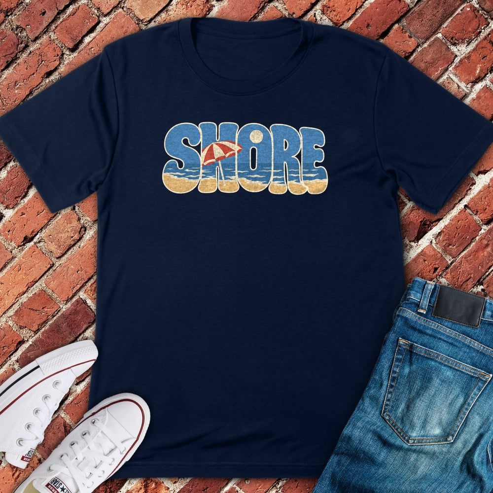 Shore Letters T-Shirt - Navy