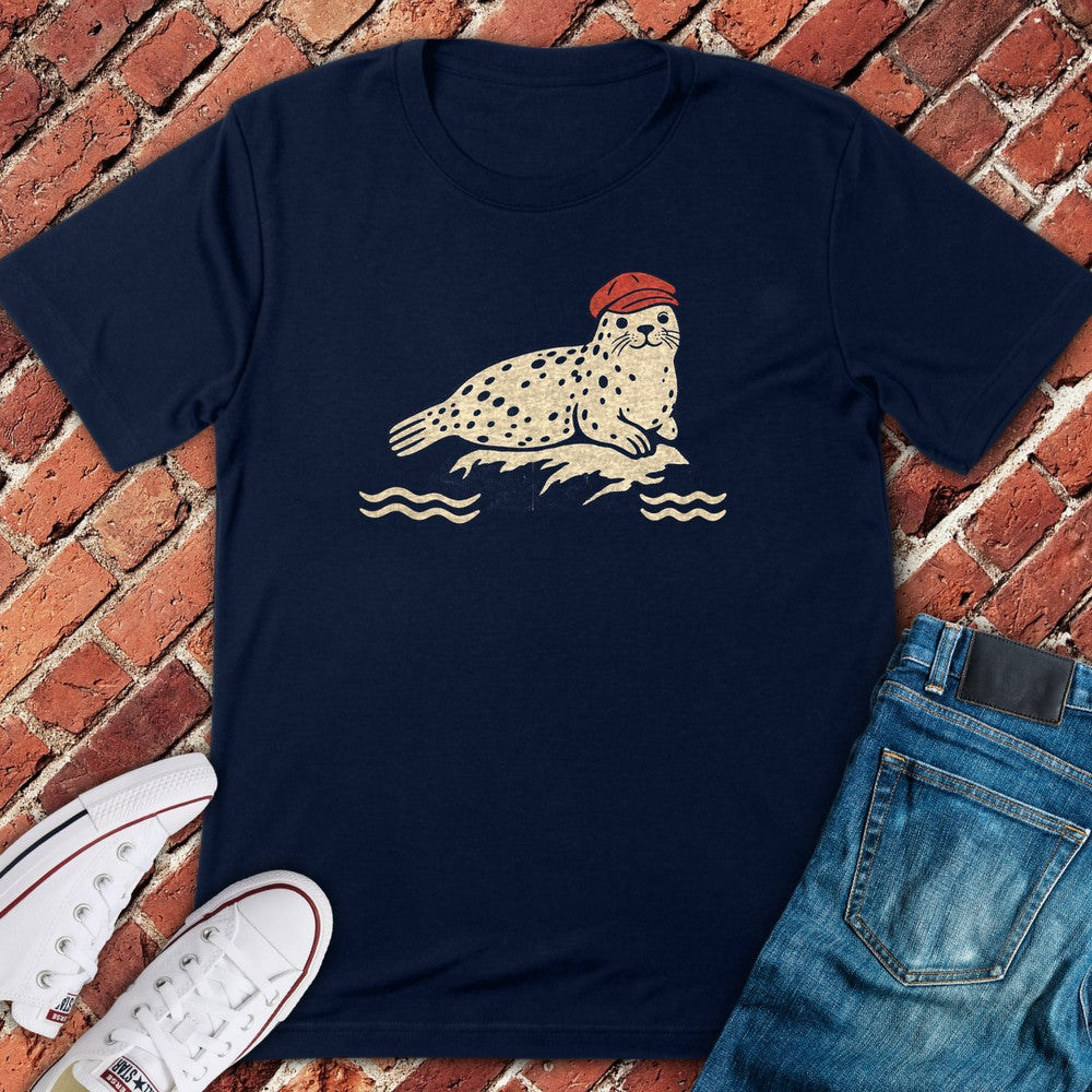 Harbor Seal T-Shirt - Navy