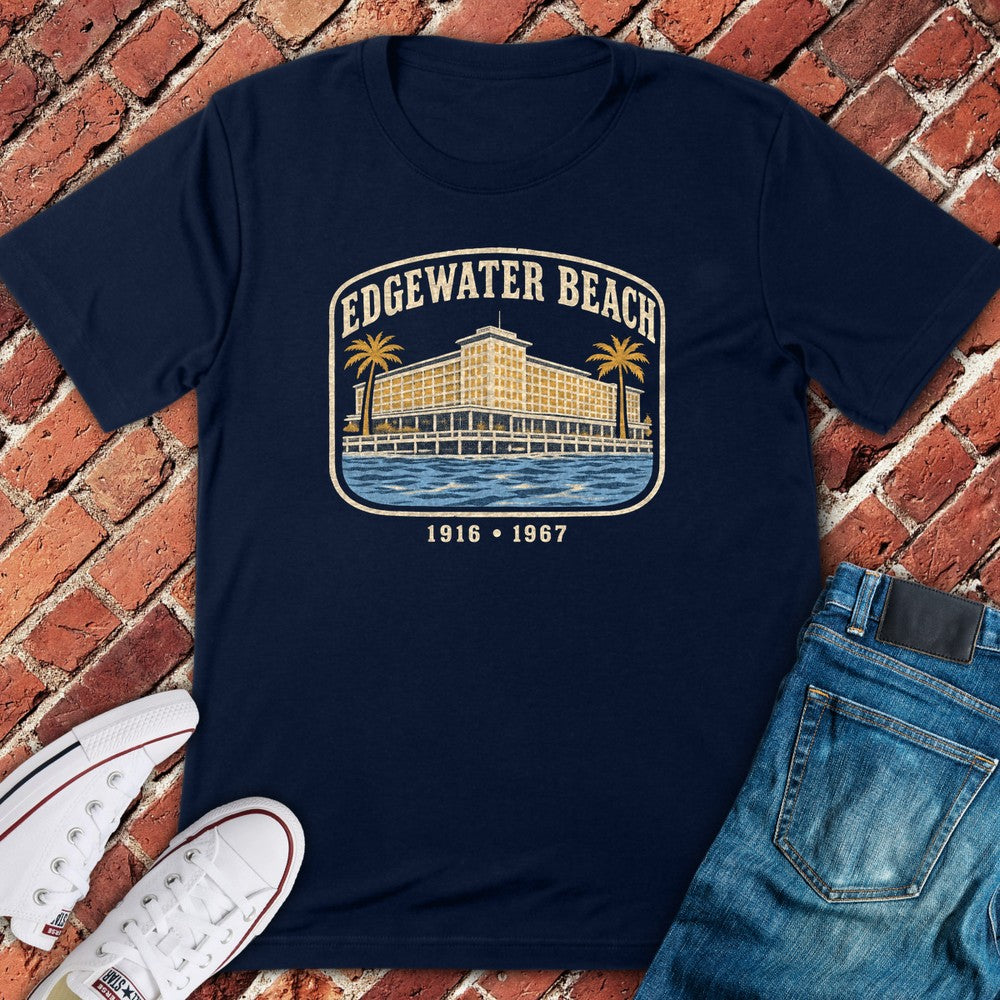 Edgewater Beach T-Shirt - Navy