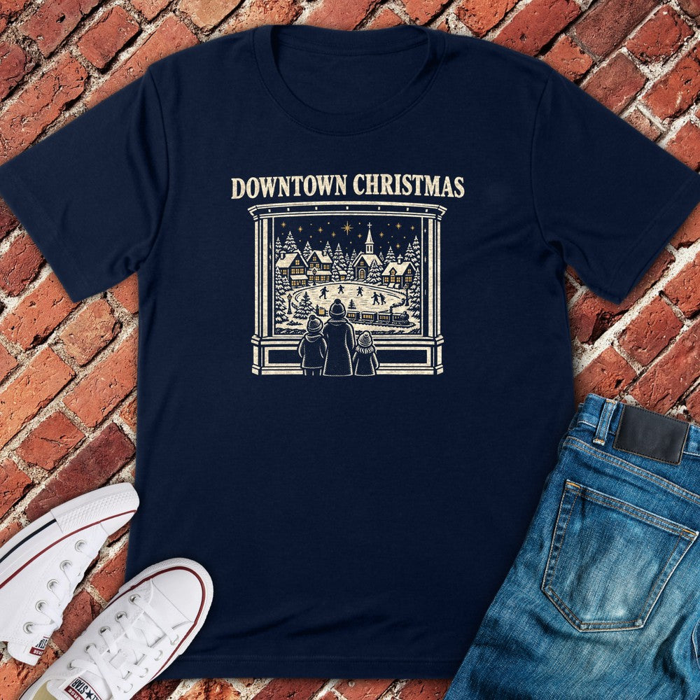 Christmas Windows T-Shirt - Navy