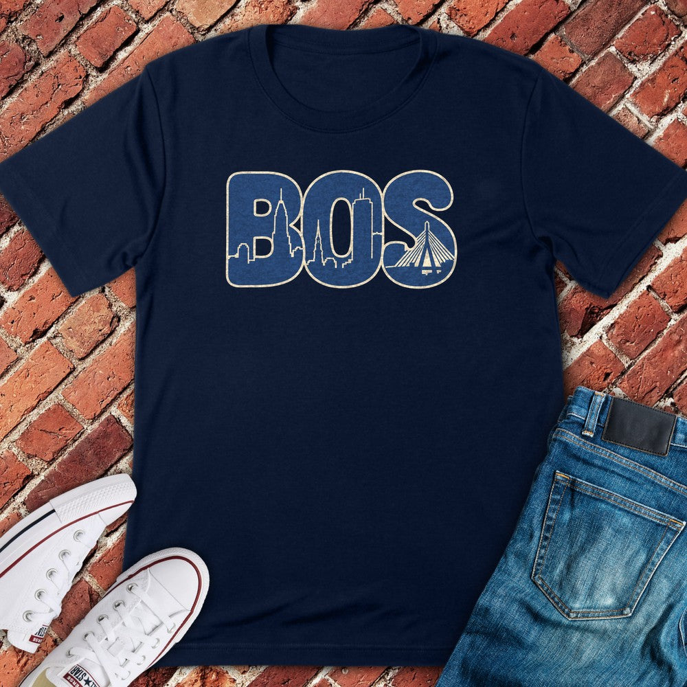BOS Skyline T-Shirt - Navy