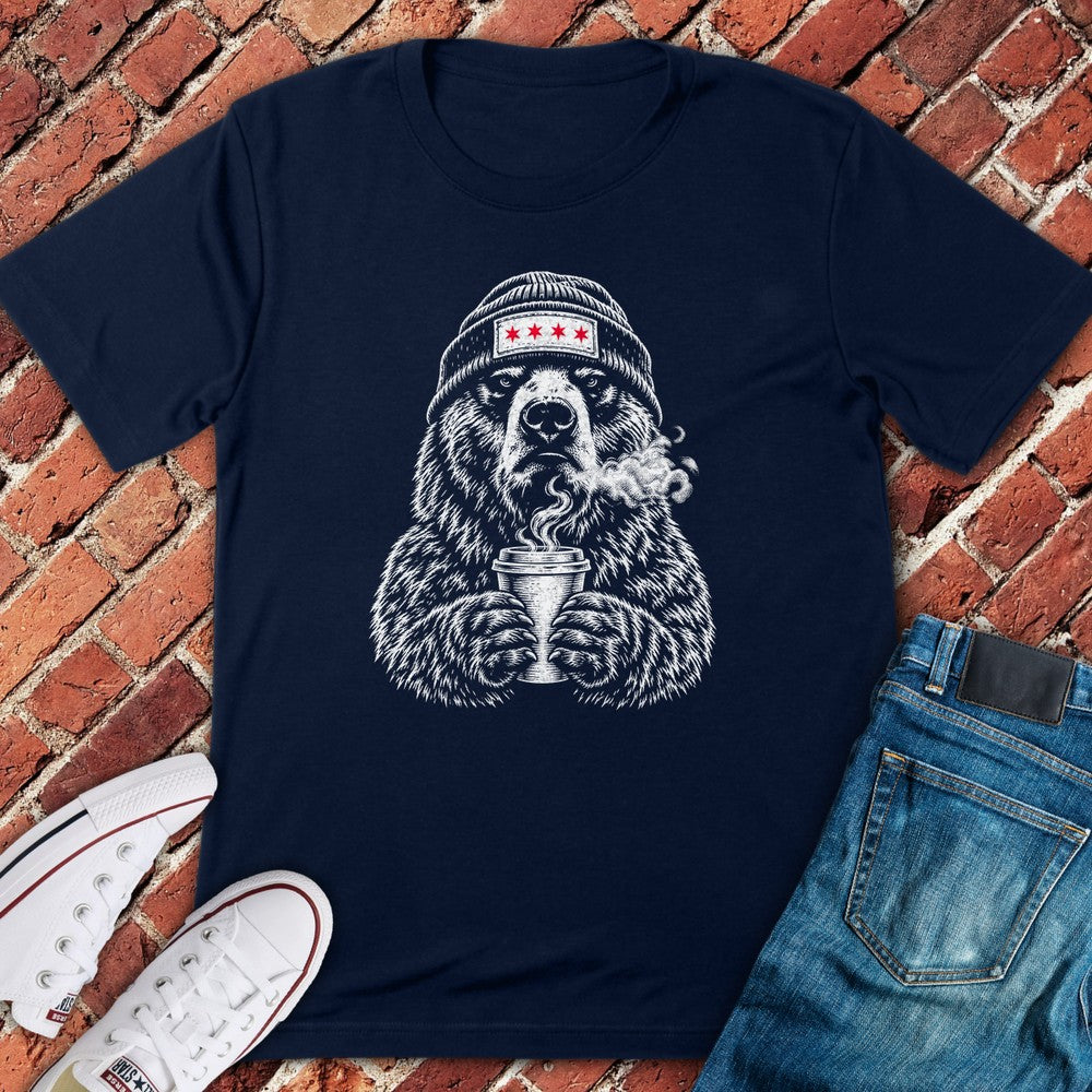 Coffee Bear T-Shirt - Navy