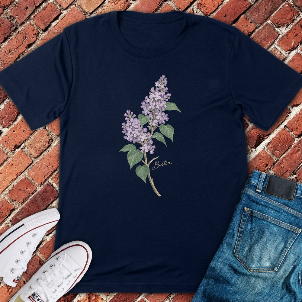 Lilac Sunday T-Shirt - Navy