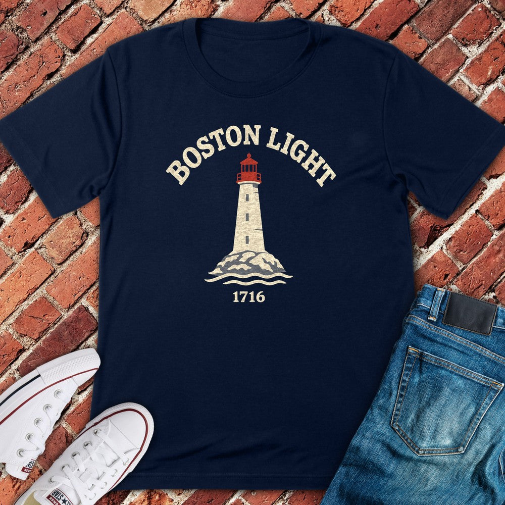 Boston Light T-Shirt - Navy